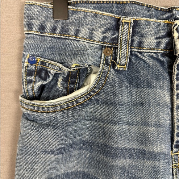 GAP Blue Straight-Leg Jeans with Distressed Details #239 / B6 - Picture 9 of 9